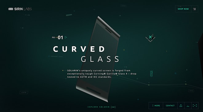 a sample website design
