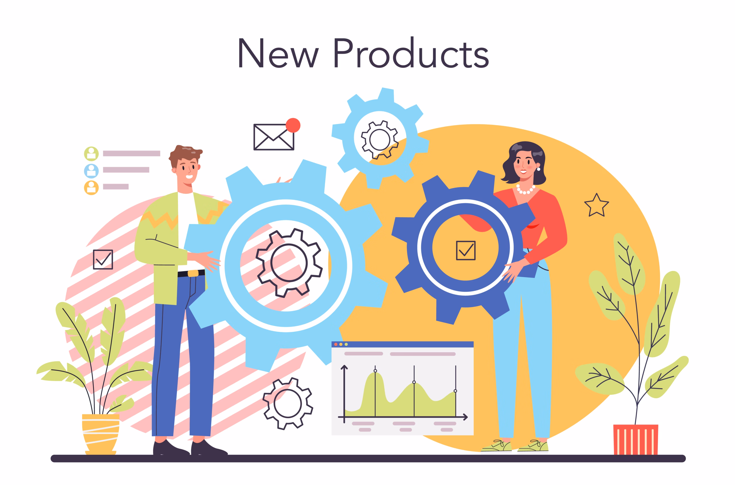 Two business owners building their new MVP product.