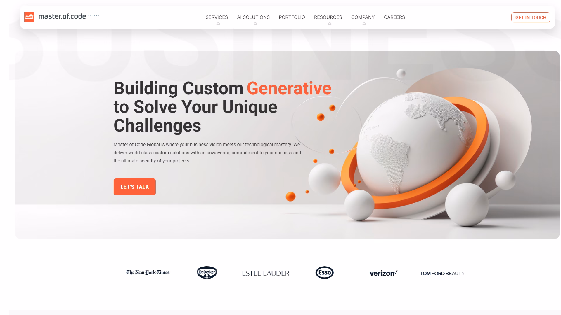 Master of Code homepage