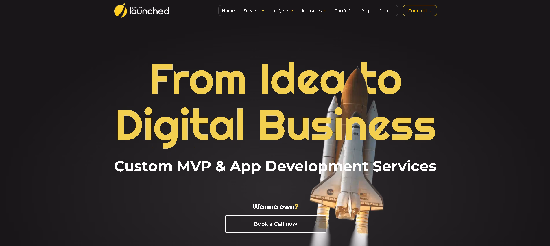 You are launched homepage