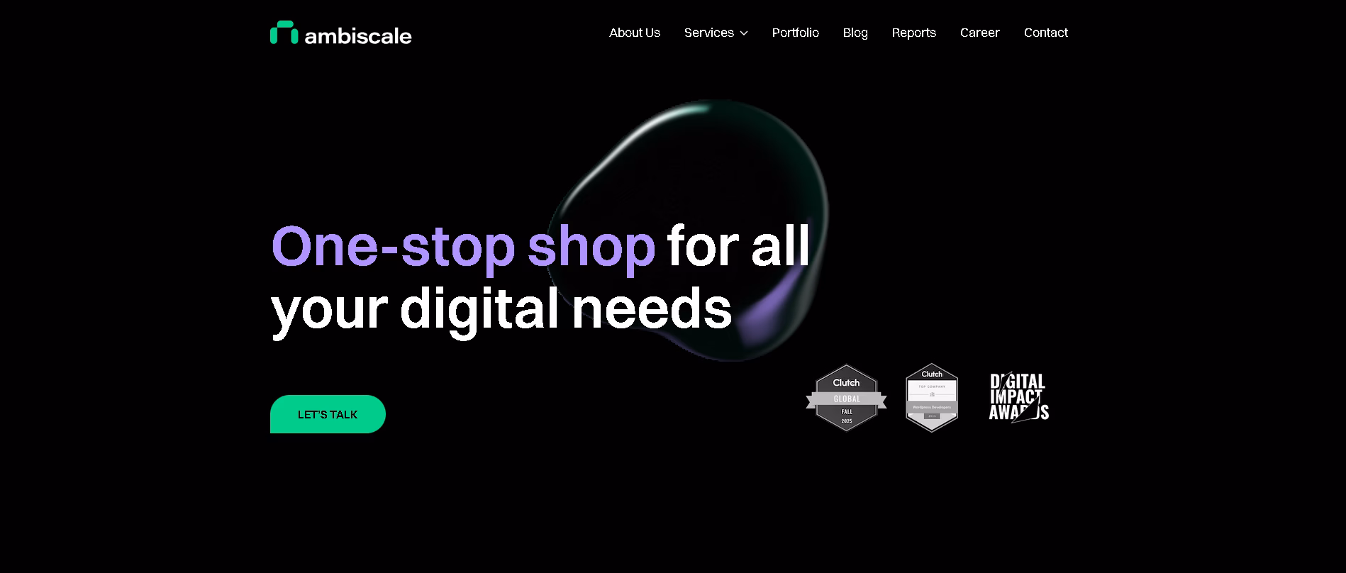ambiscale homepage screenshot