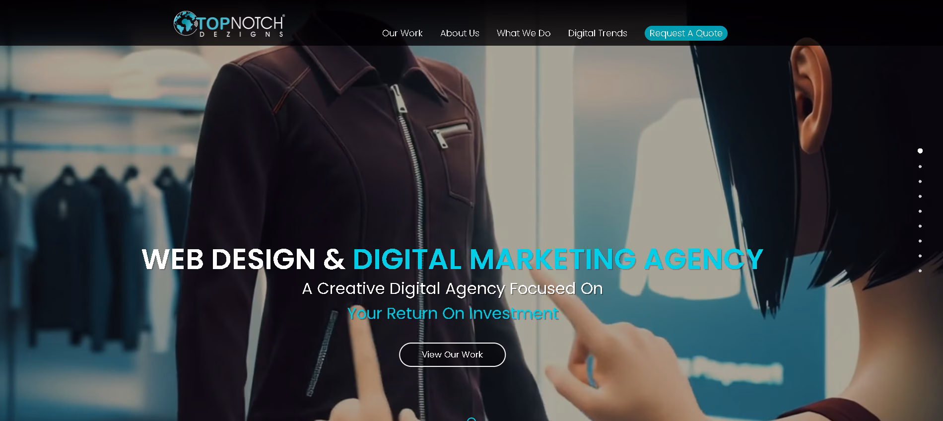 Top Notch Dezigns homepage screenshot