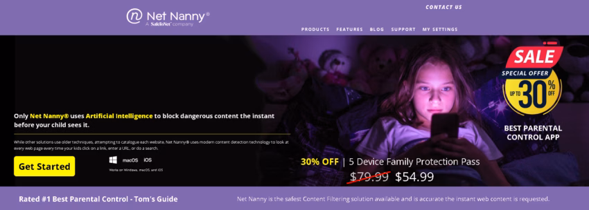net nanny homepage