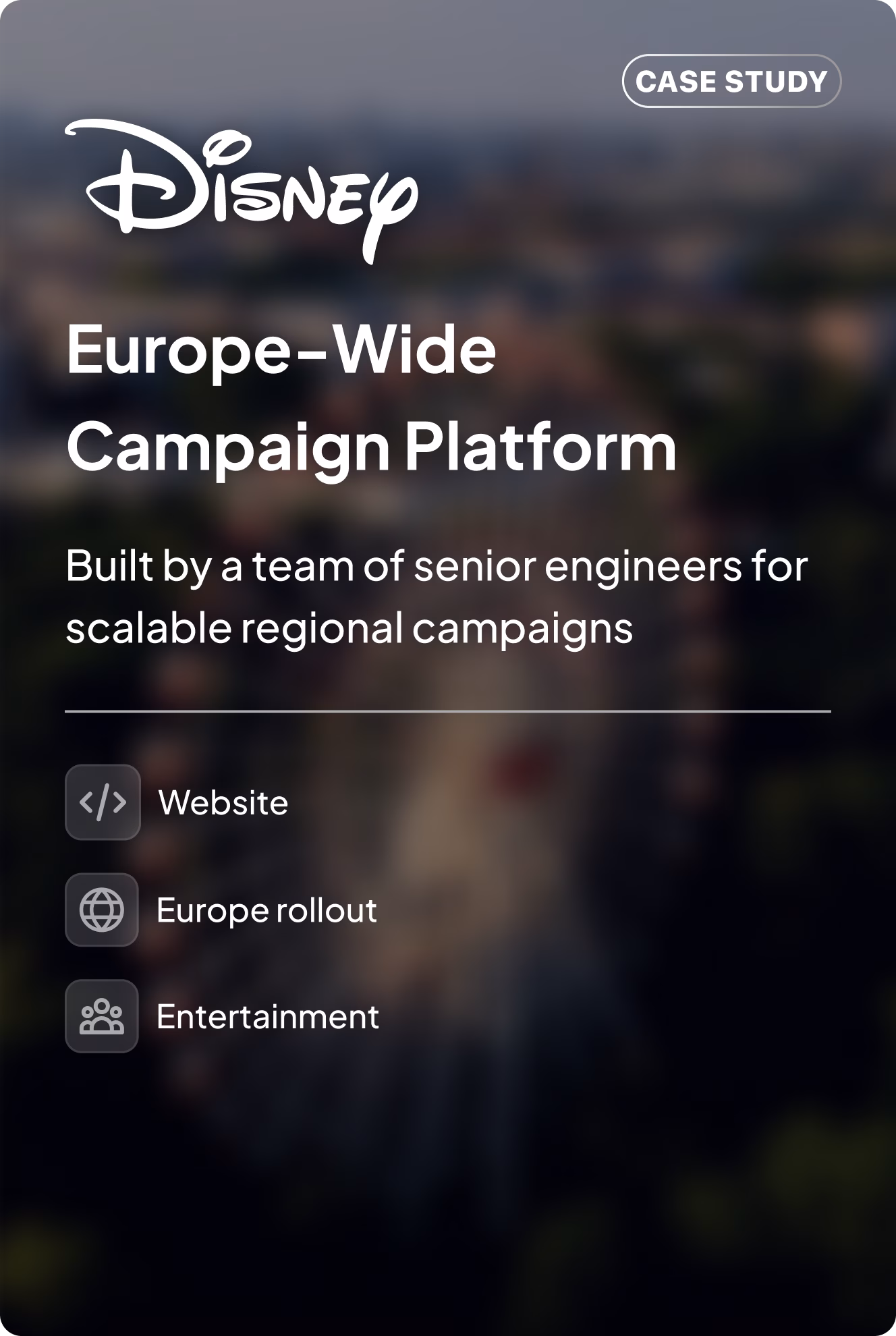 devteamspace - disney card case study