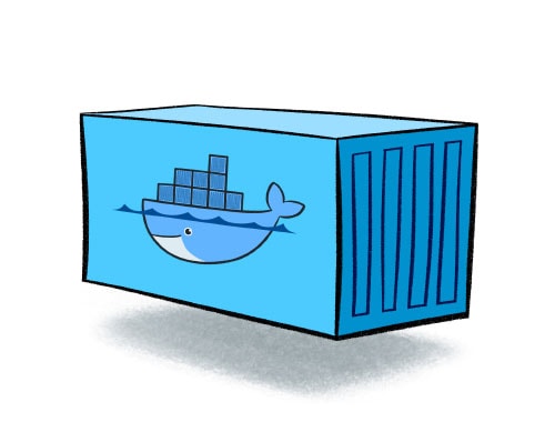An illustration of a docker container