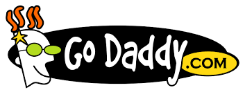 A logo of Go Daddy