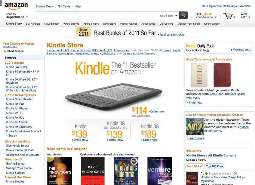 A screenshot of an Amazon's product page