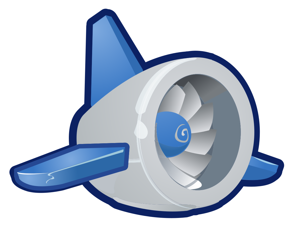 A sketch of an airplane engine which is a Google App Engine logo