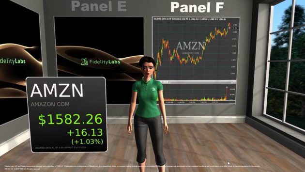 A screenshot of a VR application
