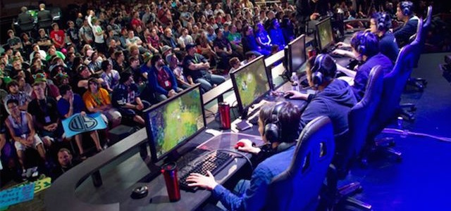A photo of an e-sports competition