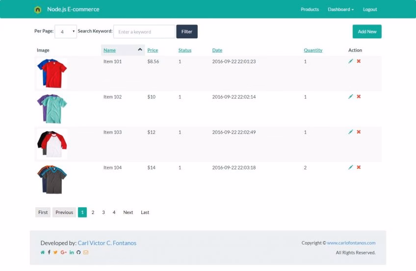 Create a Node.js eCommerce Platform
