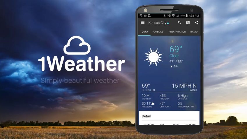 1 WEather app website