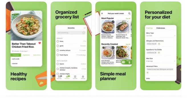create meal plan app