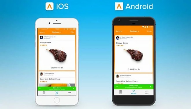A comparison of user interface on iOS and Android