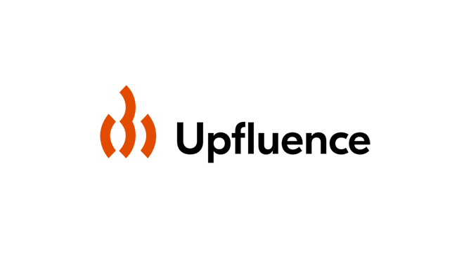 A logo of Upfluence