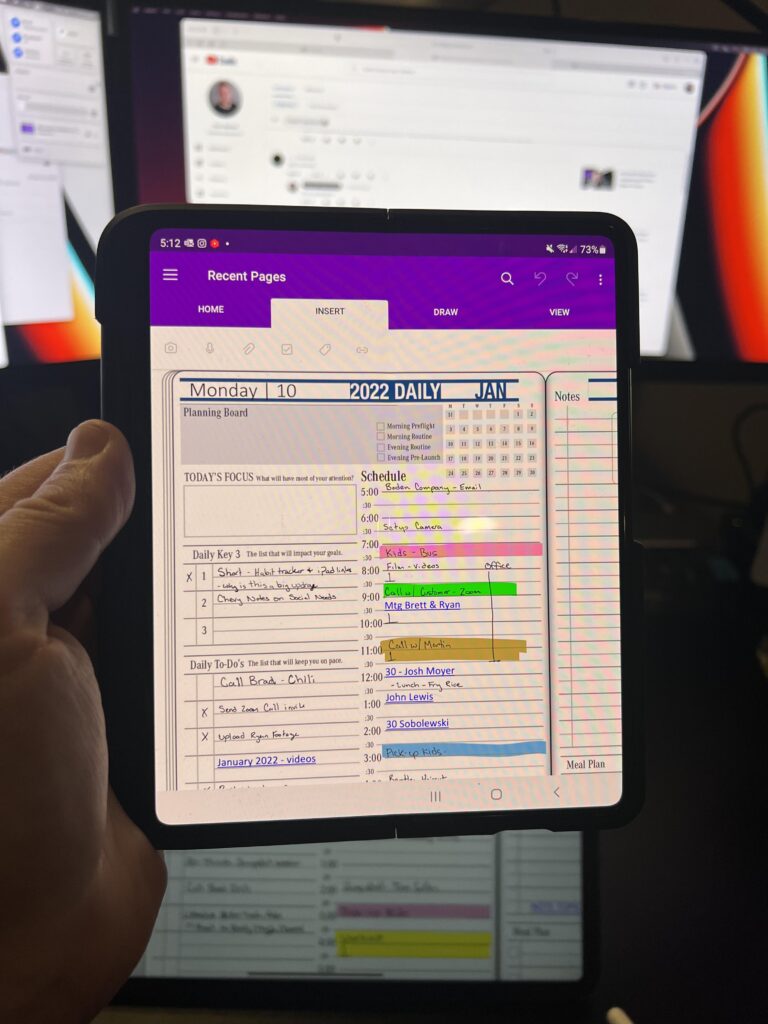 OneNote app Optimized for Z Fold 5