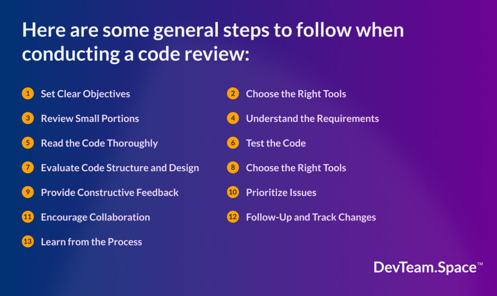 steps for code review