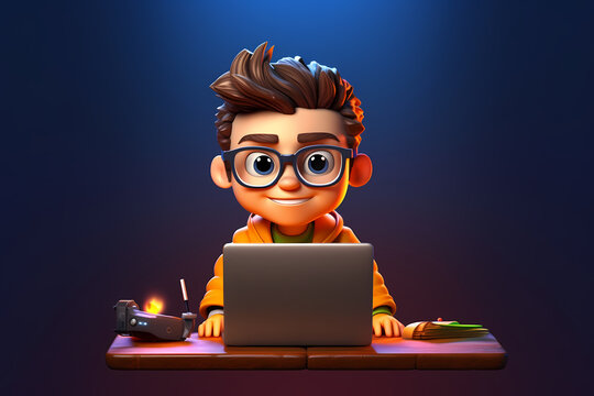 Image of a Software Developer sitting at a desk in front a laptop programming code